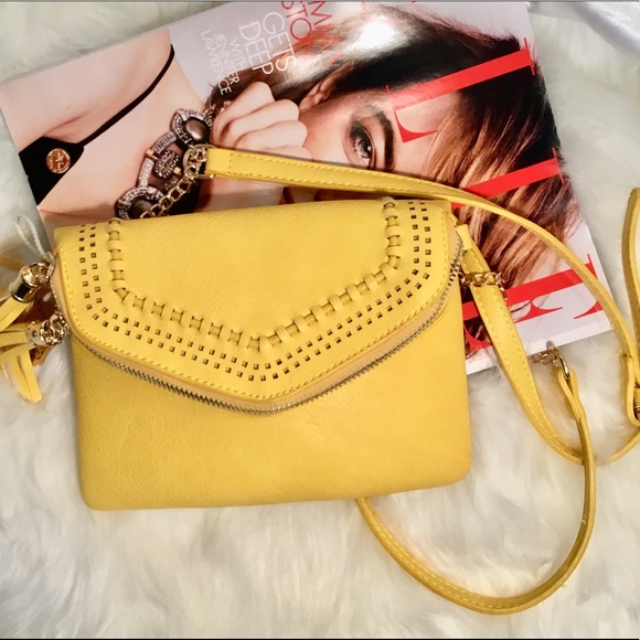 Boutique Handbags - Crossbody Mini Handbag-Yellow